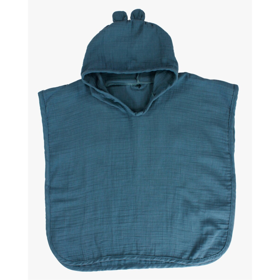 Albornoz poncho de muselina 0-36M