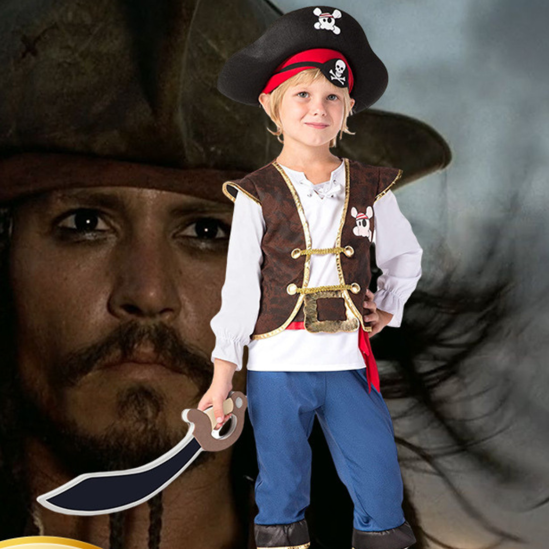 Costume da Pirata per Bambini – Stile Avventuriero dei Sette Mari 🏴‍☠️