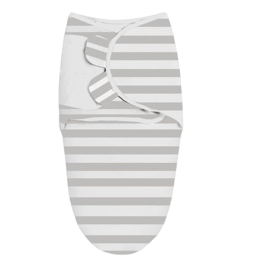Sacco Nanna Estivo Swaddle Neonato – Fantasia Righe Grigie | Eleganza e Comfort Quotidiano