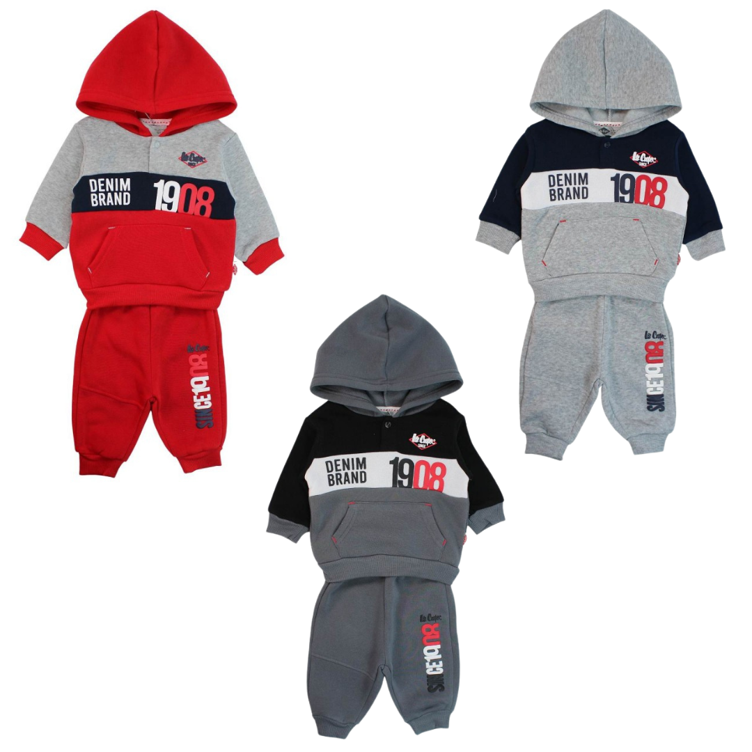 Tuta Sportiva Bambino Lee Cooper - 2 Pezzi con Felpa e Pantaloni