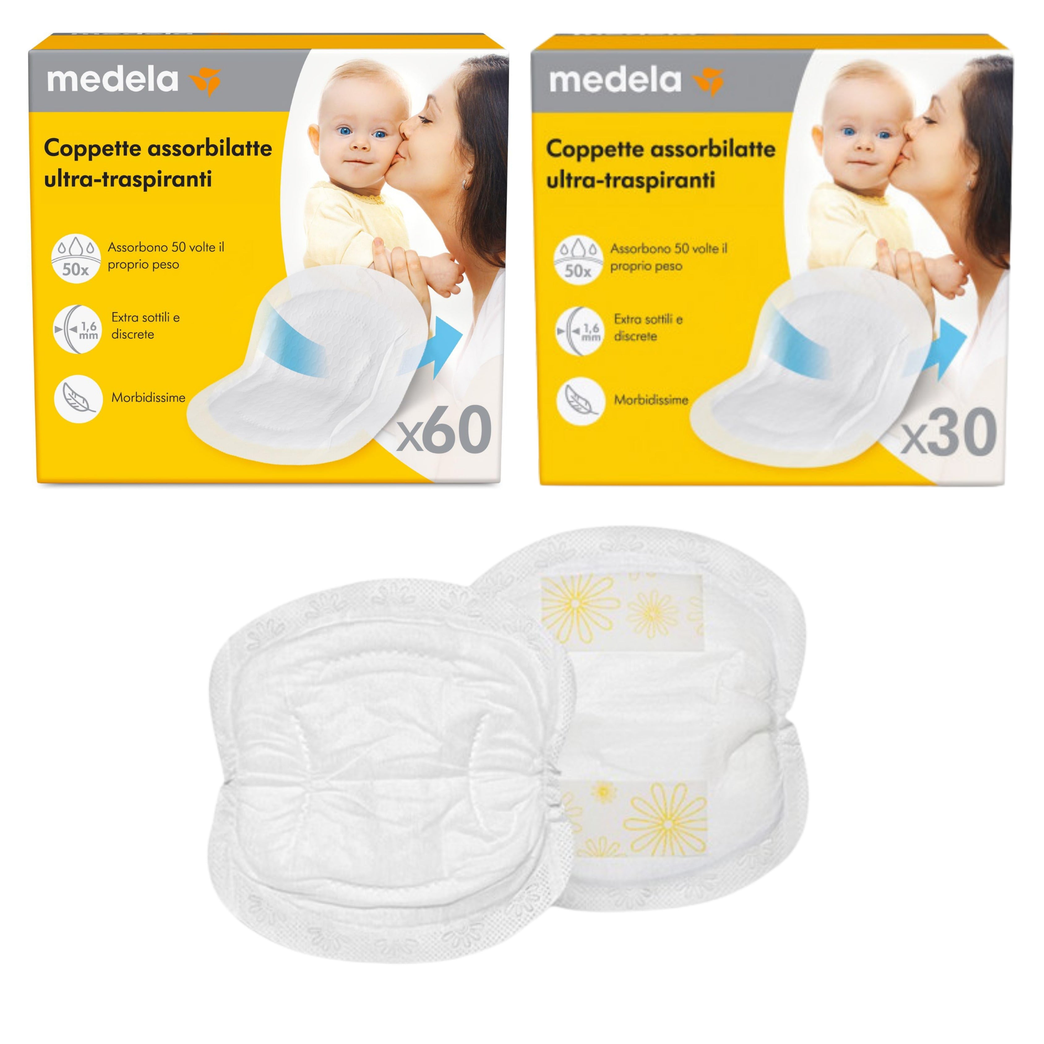 Coppette assorbilatte Medela