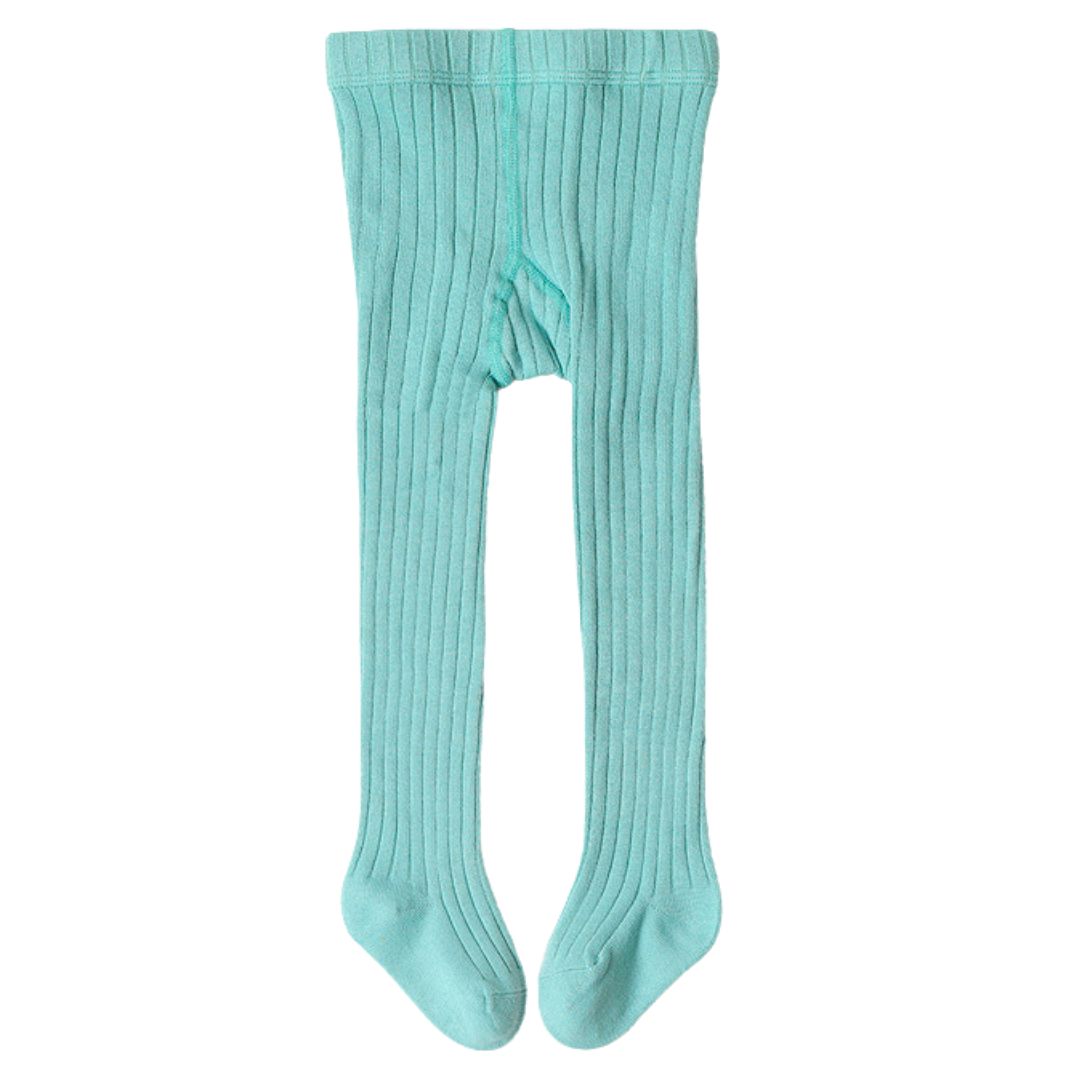 Collant  Bambina in Cotone a Costine  Tinta Unita, Morbida ed Elasticizzata