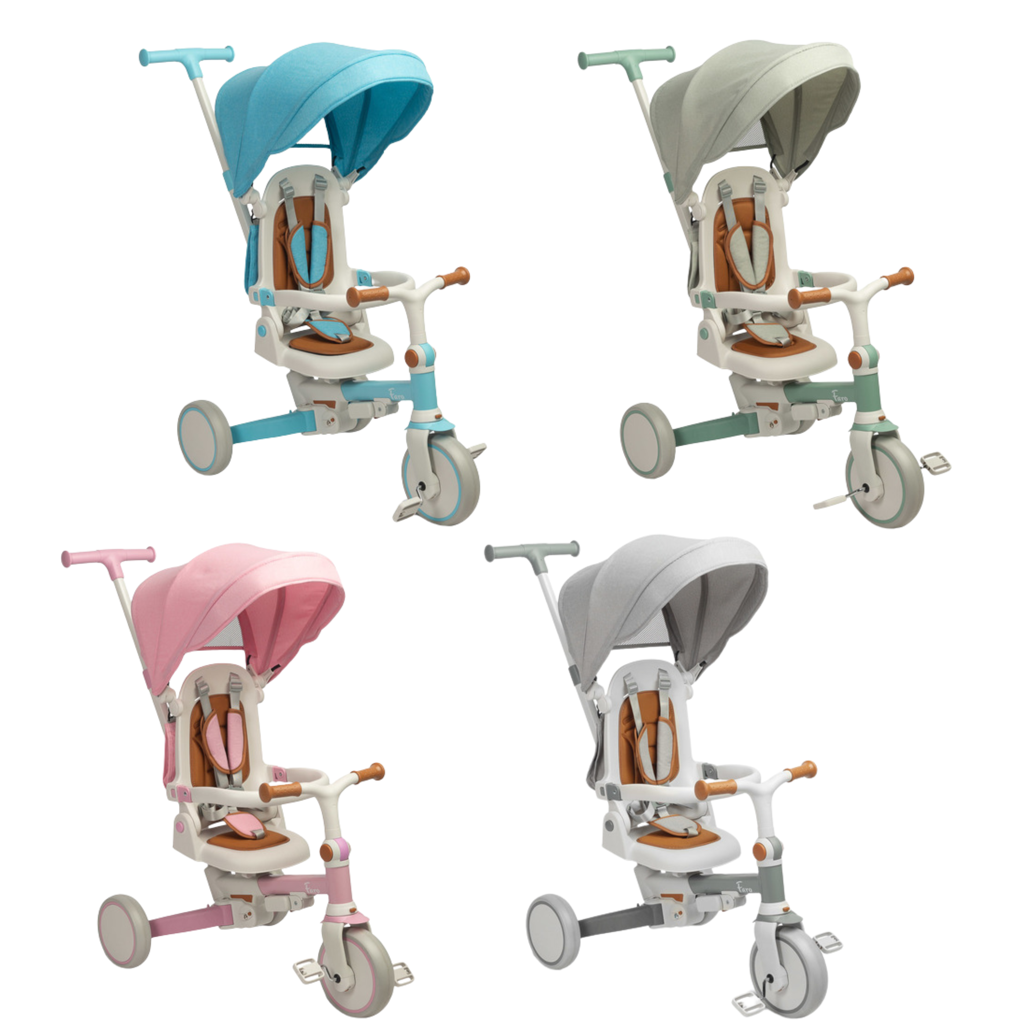 Triciclo Faro 3in 1 Vari Colori