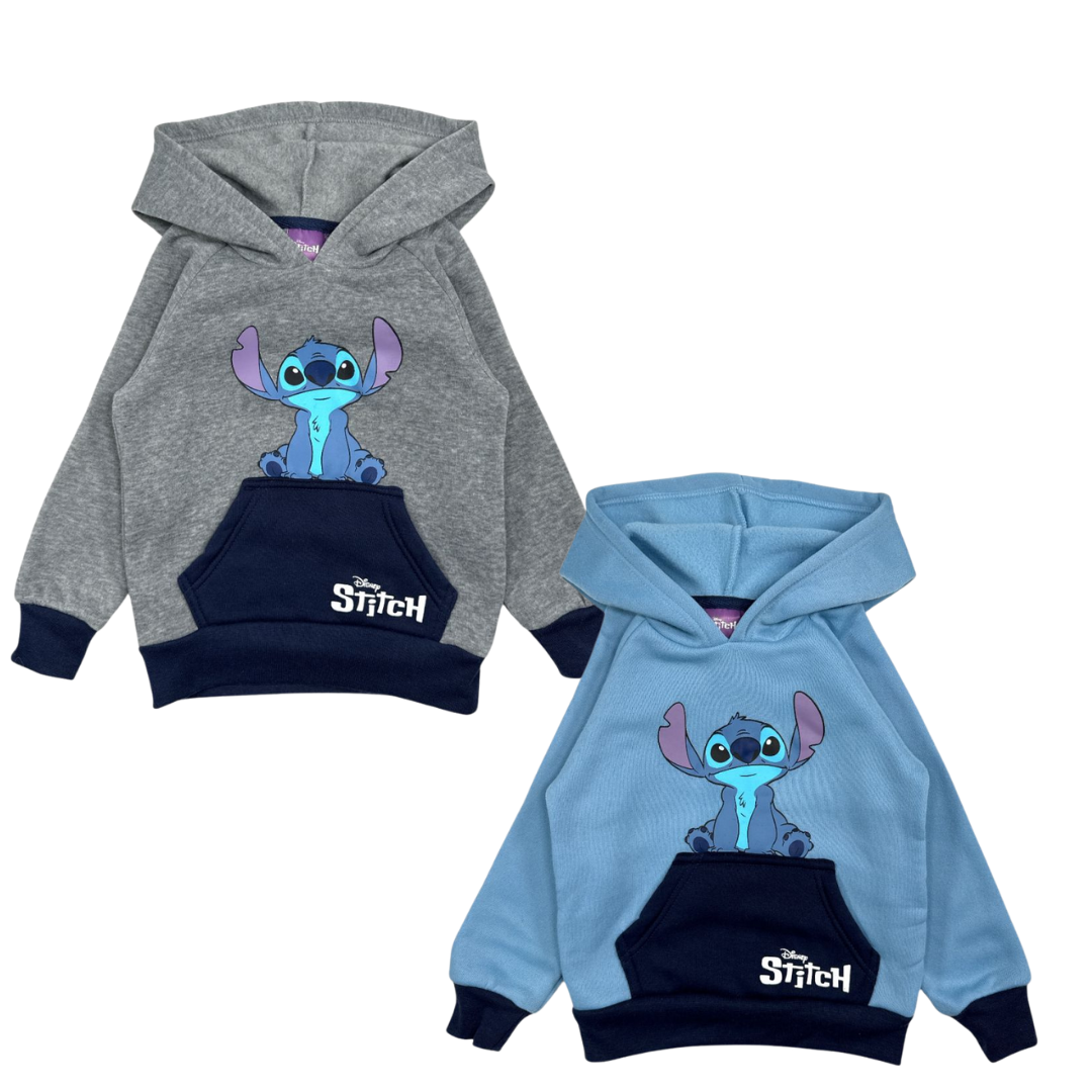 Felpa con cappuccio Stitch maschietto