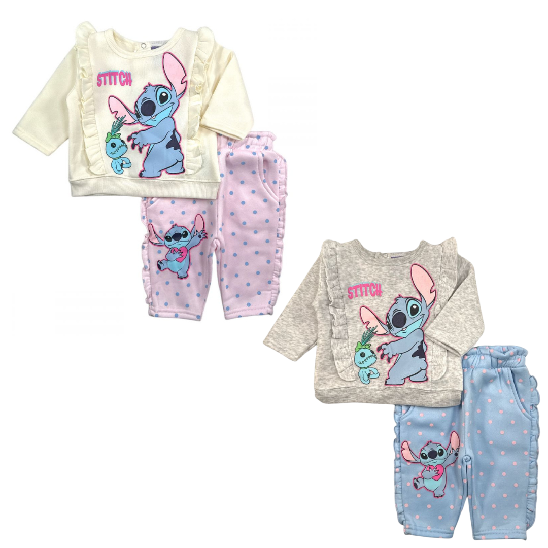 Chándal de algodón punto cálido para niña 2 piezas