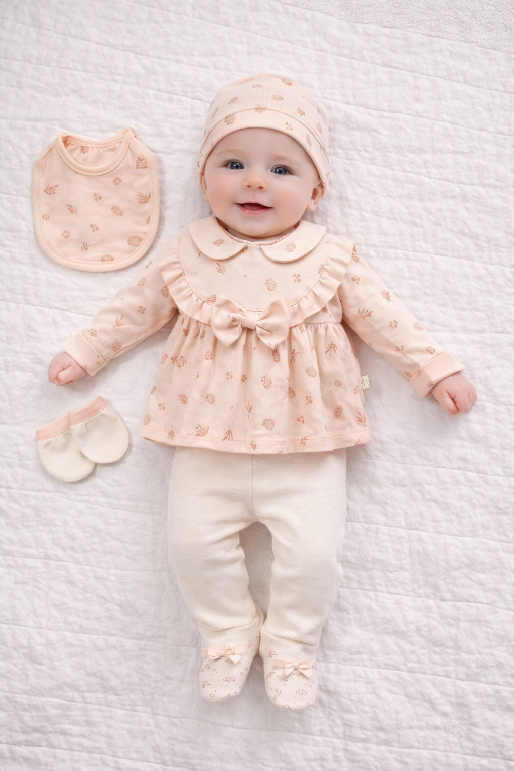 Completo Neonata Coordinato – Set Prima Nascita 100% cotone