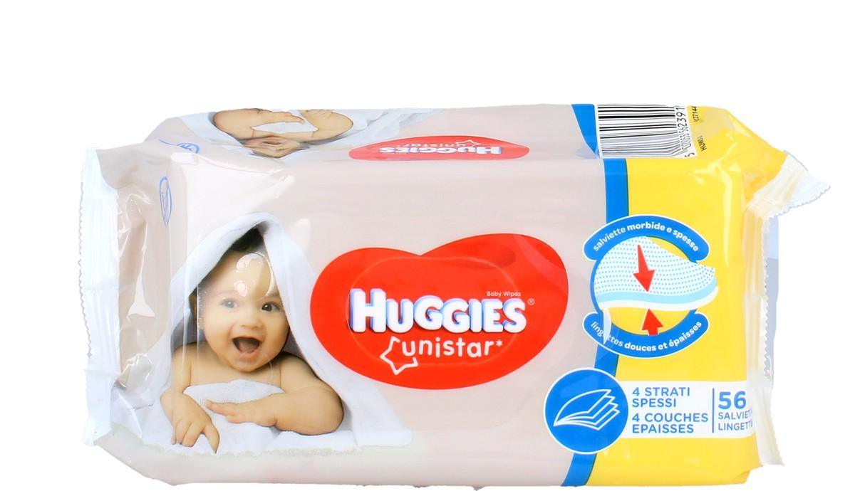 Salviettine Huggies Unistar 56 salviette - Baby Shop Store