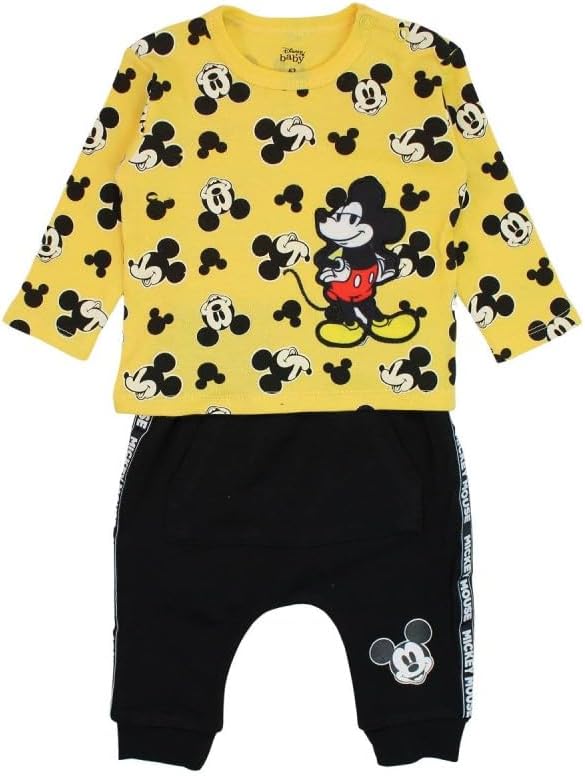 Set Cotone Mickey Giallo e nero