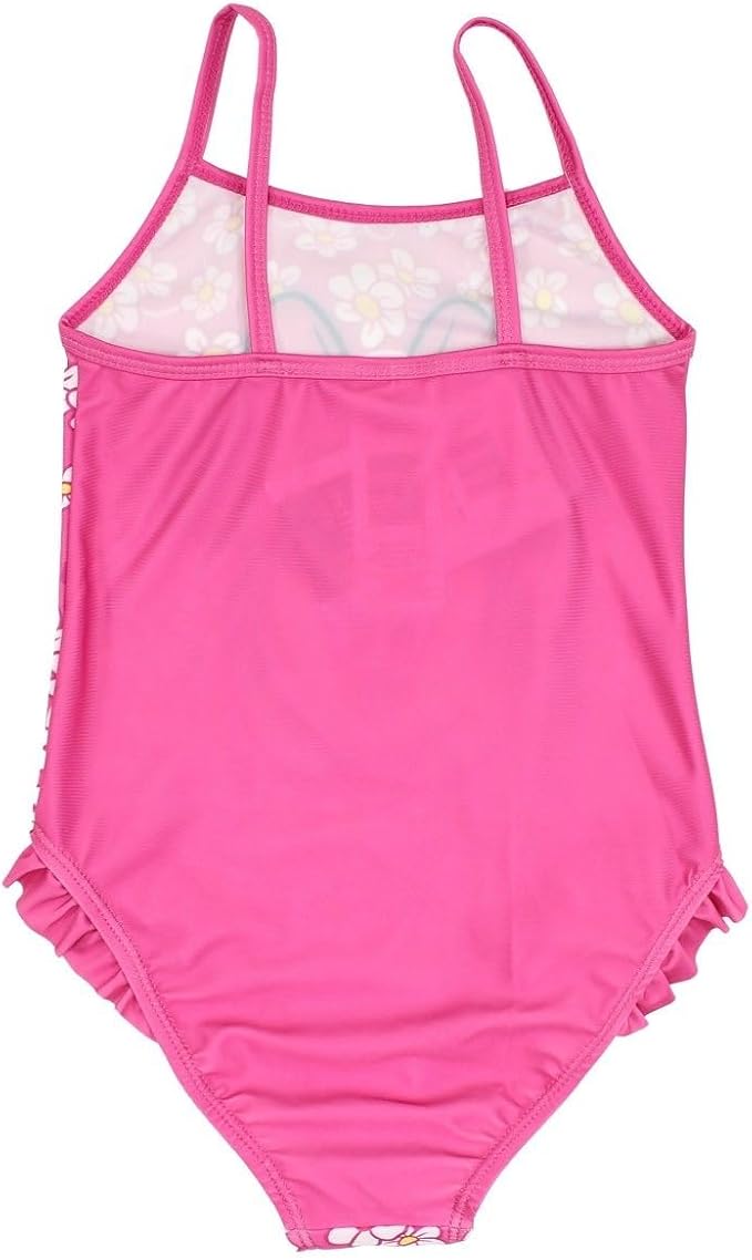 Bañador de una pieza Minnie flores fucsia