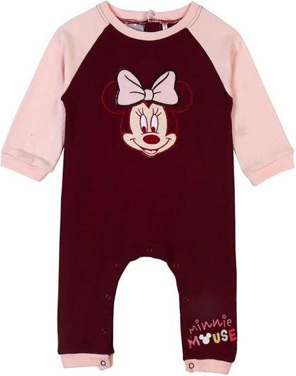 Tutina Cotone Minnie Bordeaux e Rosa