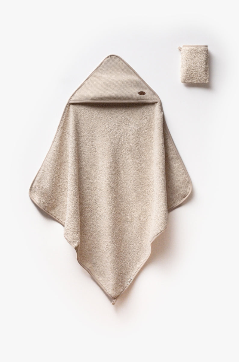 Accappatoio con Cappuccio in Spugna di Cotone+ guanto