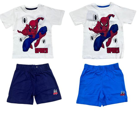 Completino spiderman 2pz cotone