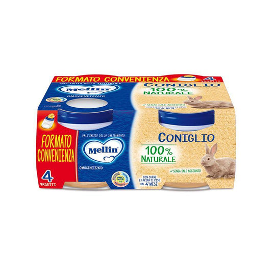 Omo Mellin Coniglio 80gr x 4 - Baby Shop Store