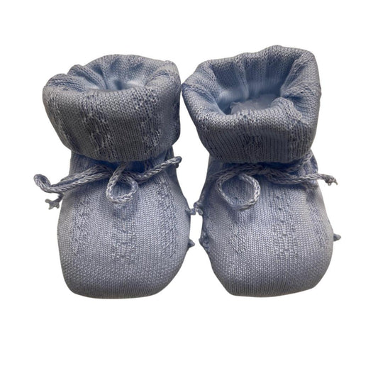 Scarpette neonato caveja azzurro - Baby Shop Store