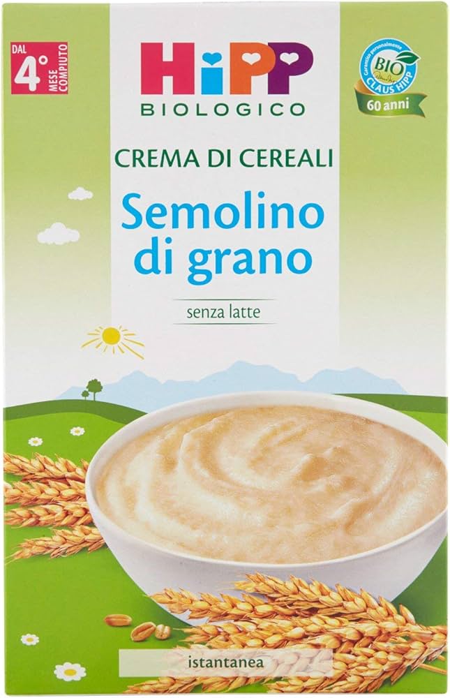 Crema de cereales de sémola de trigo 350gr