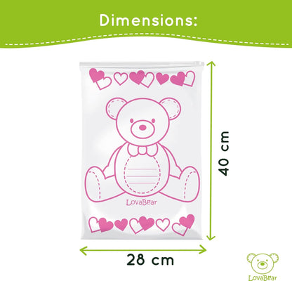 LOVABEAR BUSTINE CORREDINO ORSO ROSA 6PZ