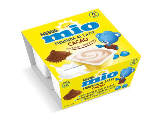 Mio Merenda al latte Cacao 4x100gr da 6m+