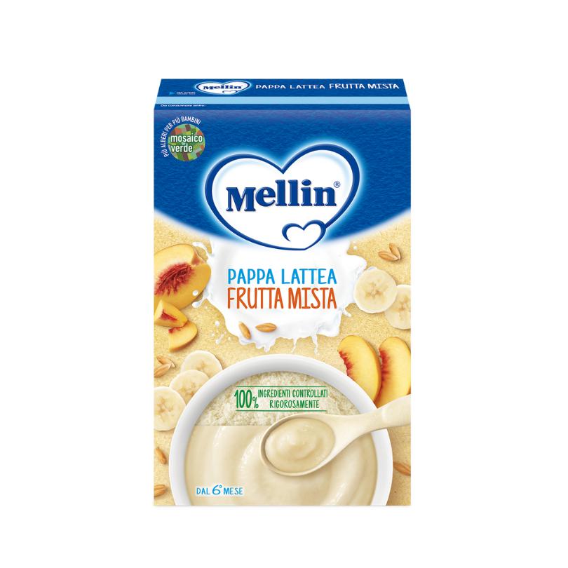 Gelatina lechosa de frutas mixtas Mellin