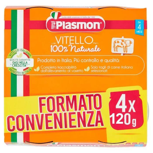 Omo Plasmon Vitello 120grx4 - Baby Shop Store