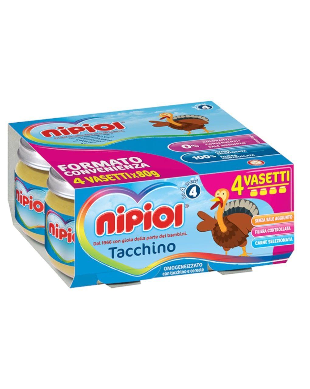 Omo Nipiol Tacchino 80gr x4 - Baby Shop Store