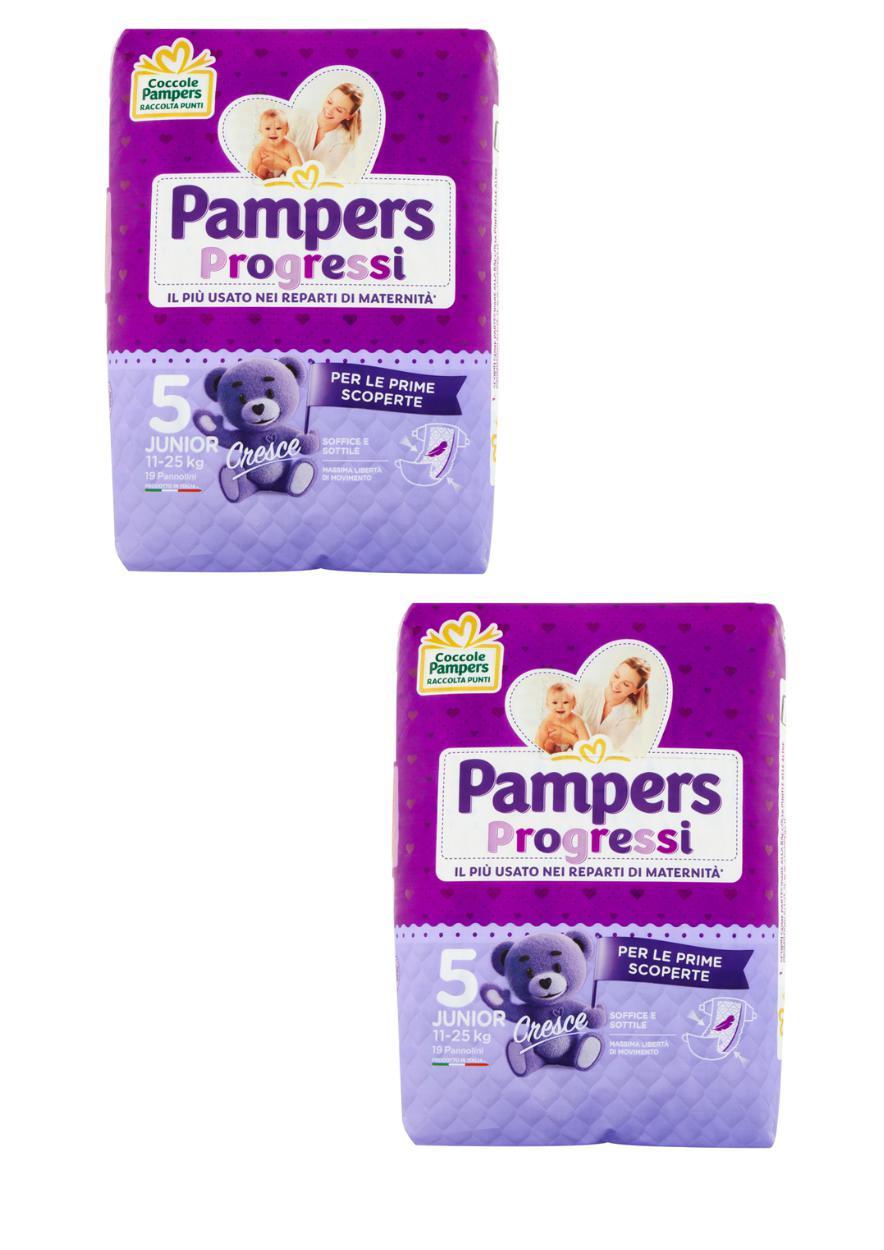 Pamper progressi 5 misura 18+18 pannolini - Baby Shop Store