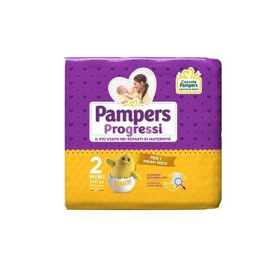 pampers progressi 2 3-6kg  28pannolini