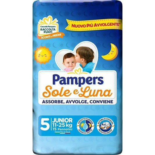 Pannolini Pampers sole e luna 5., 15 pannolini - Baby Shop Store