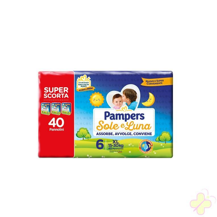 Pannolini Pampers Sole e Luna 6 , 40 pannolini - Baby Shop Store