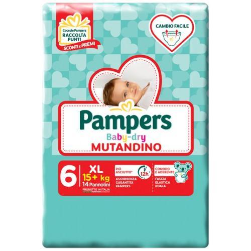 Pannolini Pampers Baby-Dry Mutandino 6. 14 pz - Baby Shop Store