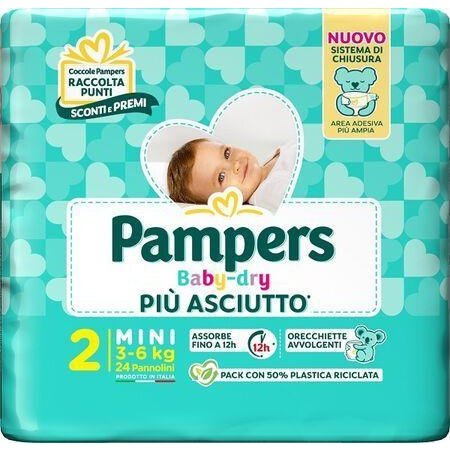 Pannolini Pampers baby dry 2 - 24 pannolini - Baby Shop Store