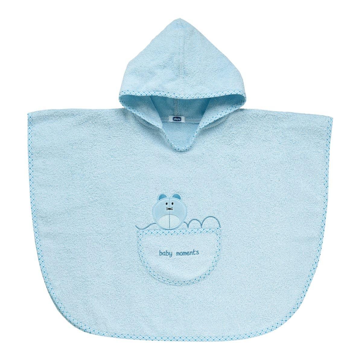 Poncho Spugna Chicco Azzurro - Baby Shop Store