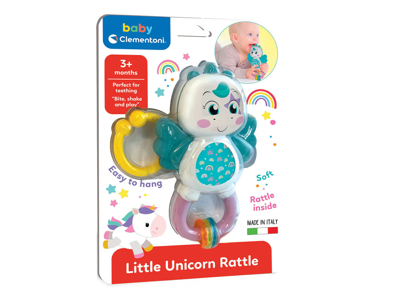 Little unicorn rattle clementoni 3m+