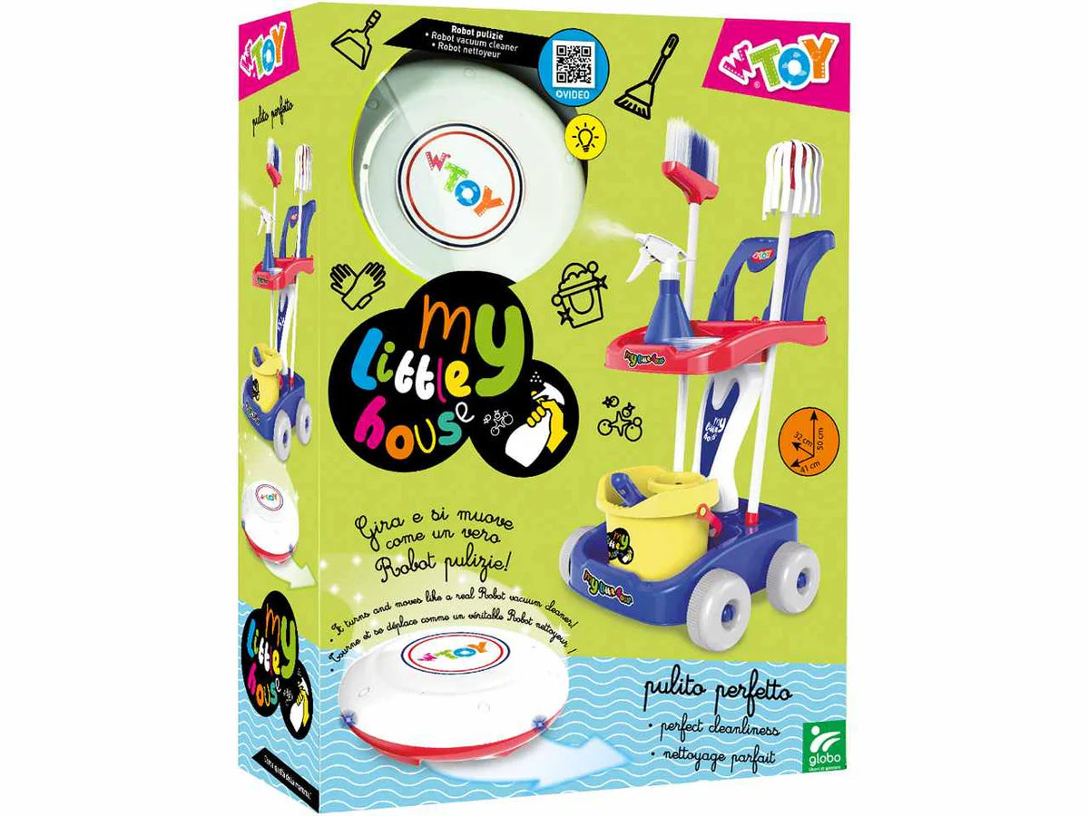 Carrello delle Pulizie con Robot Aspirapolvere