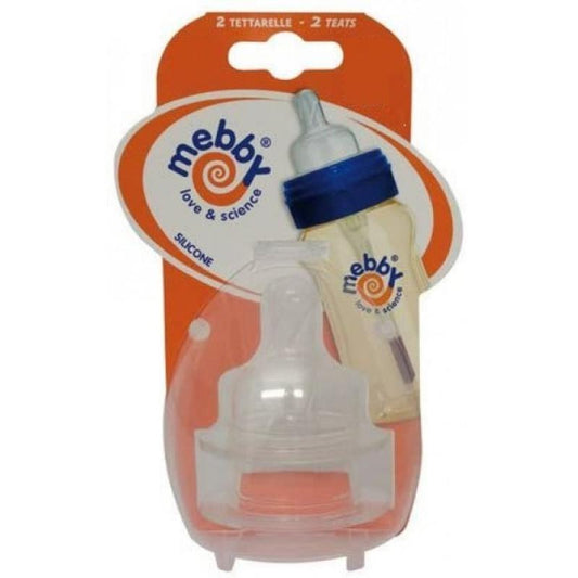 Tettarella Mebby 0-3m livello 1 flusso lento 2pz - Baby Shop Store