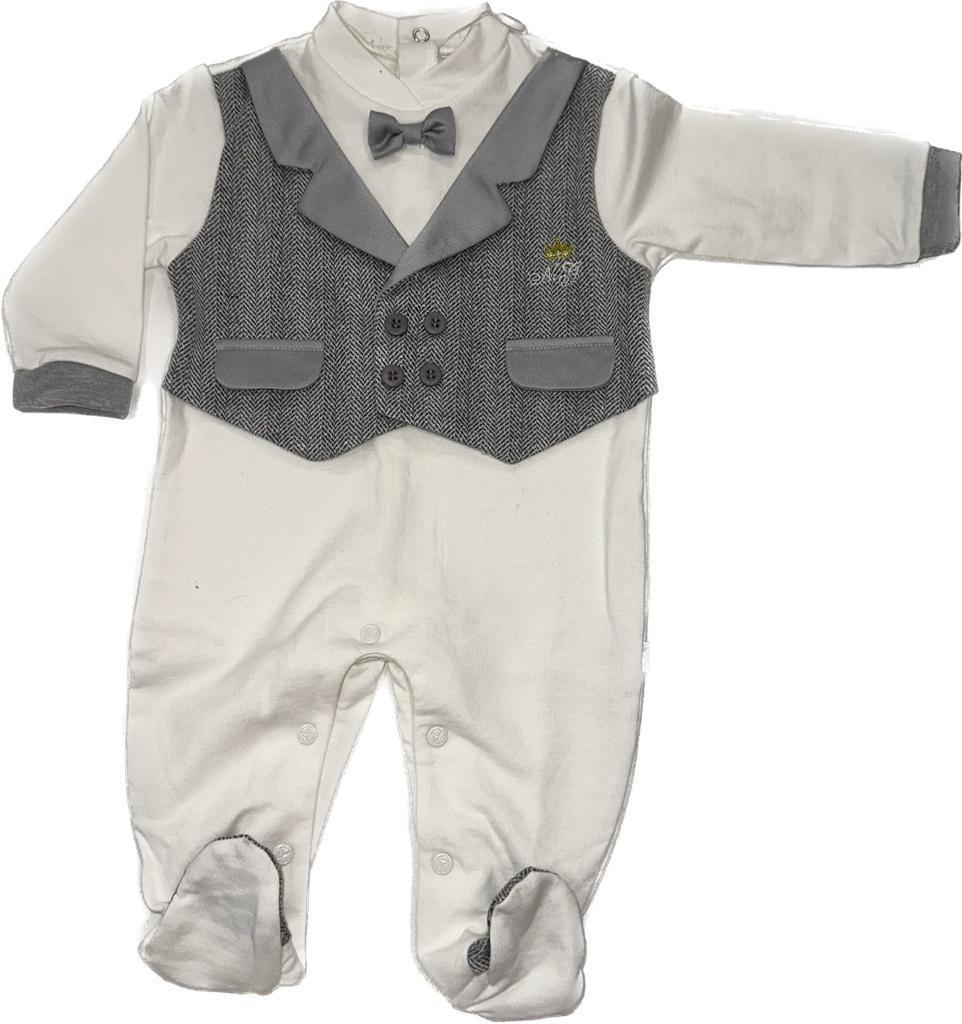 Nazareno Gabrielli tutina caldo cotone grigio 3-6m - Baby Shop Store