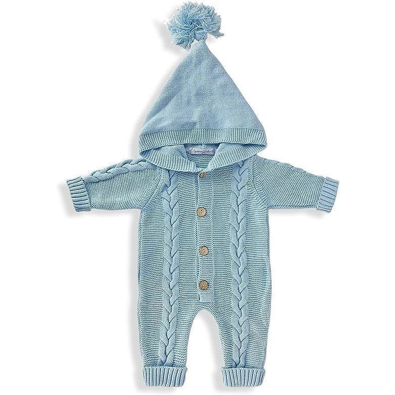 Tutone in lana azzurro Nazareno Gabrielli - Baby Shop Store