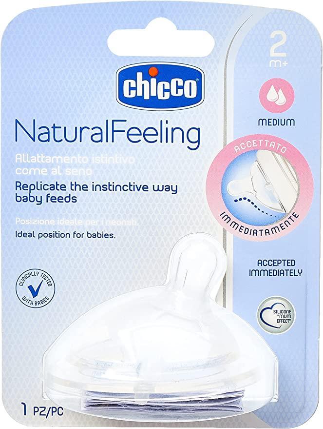 Tettarella CHICCO natural feeling 2m+ 1pz - Baby Shop Store