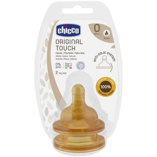 Tettarella CHICCO original touch 0m+ 2pz flusso le - Baby Shop Store