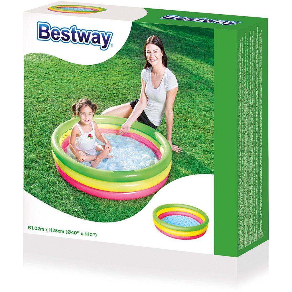 Bestway piscina bimbo 3 anelli diametro 102 x h 25