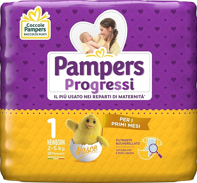 Progressi Pampers 1 newborn 2-5kg