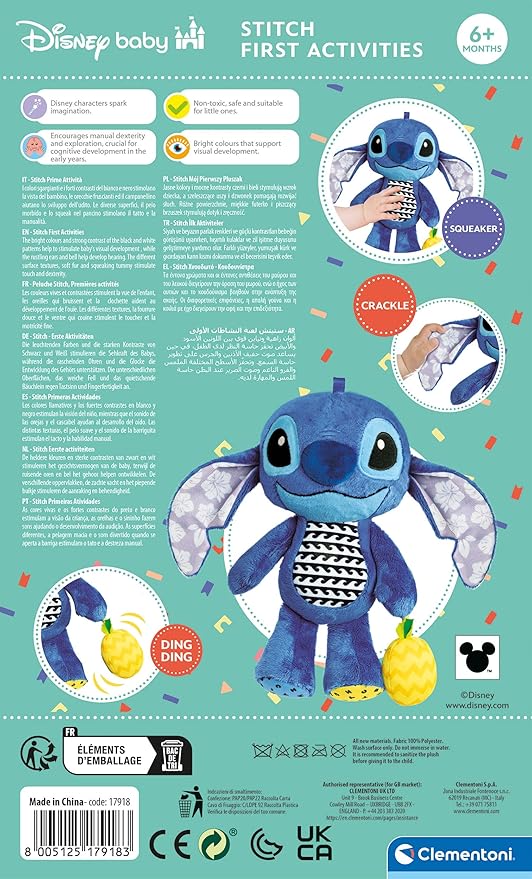 Stitch peluche prime attivita'