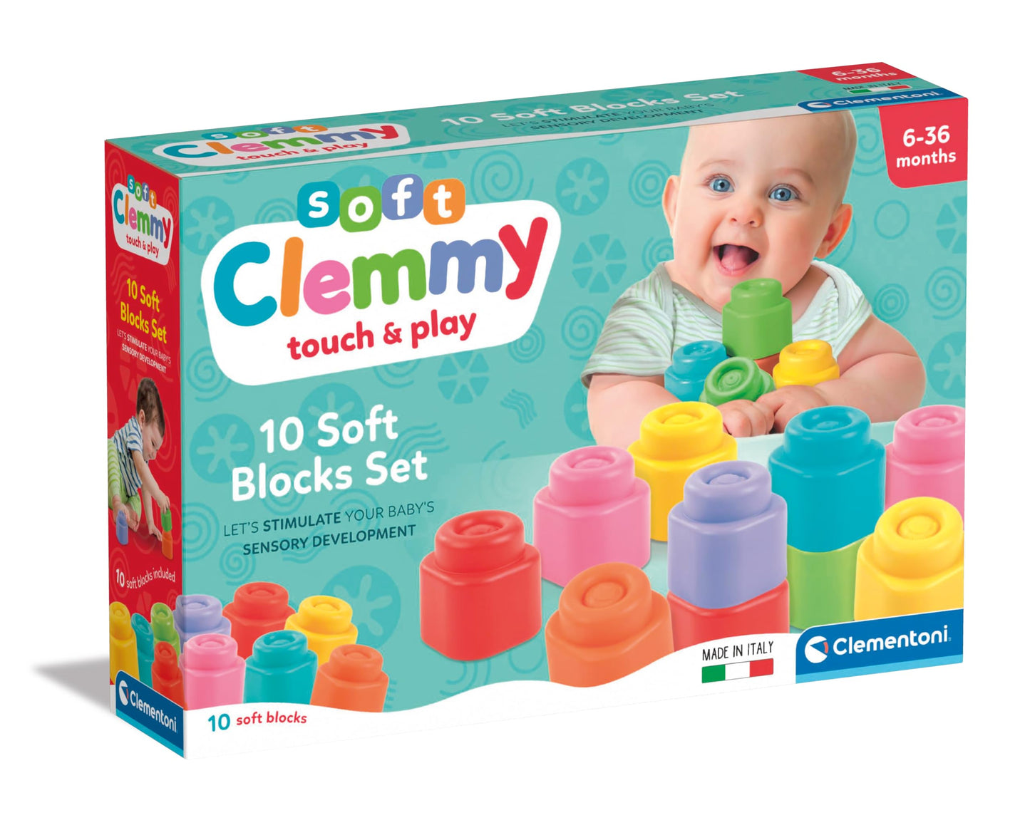 Costruzioni morbide clemmy 10soft blocks set