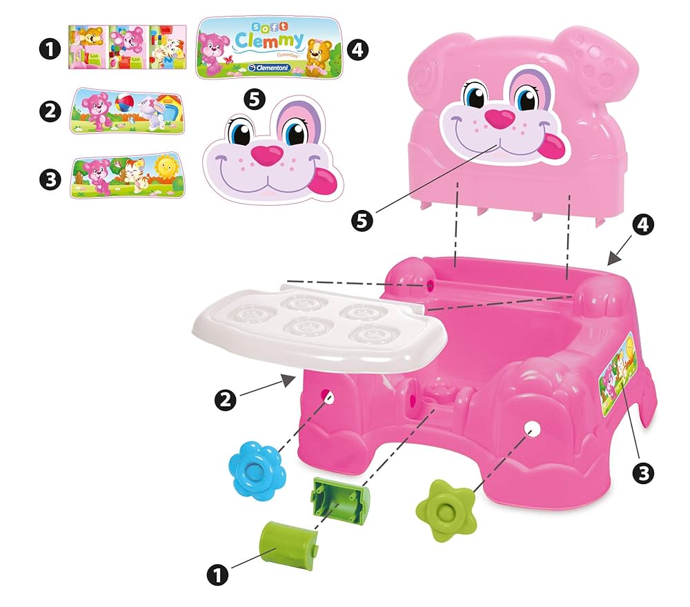 soft clemmy  poltroncina rosa 6-36m Clementoni