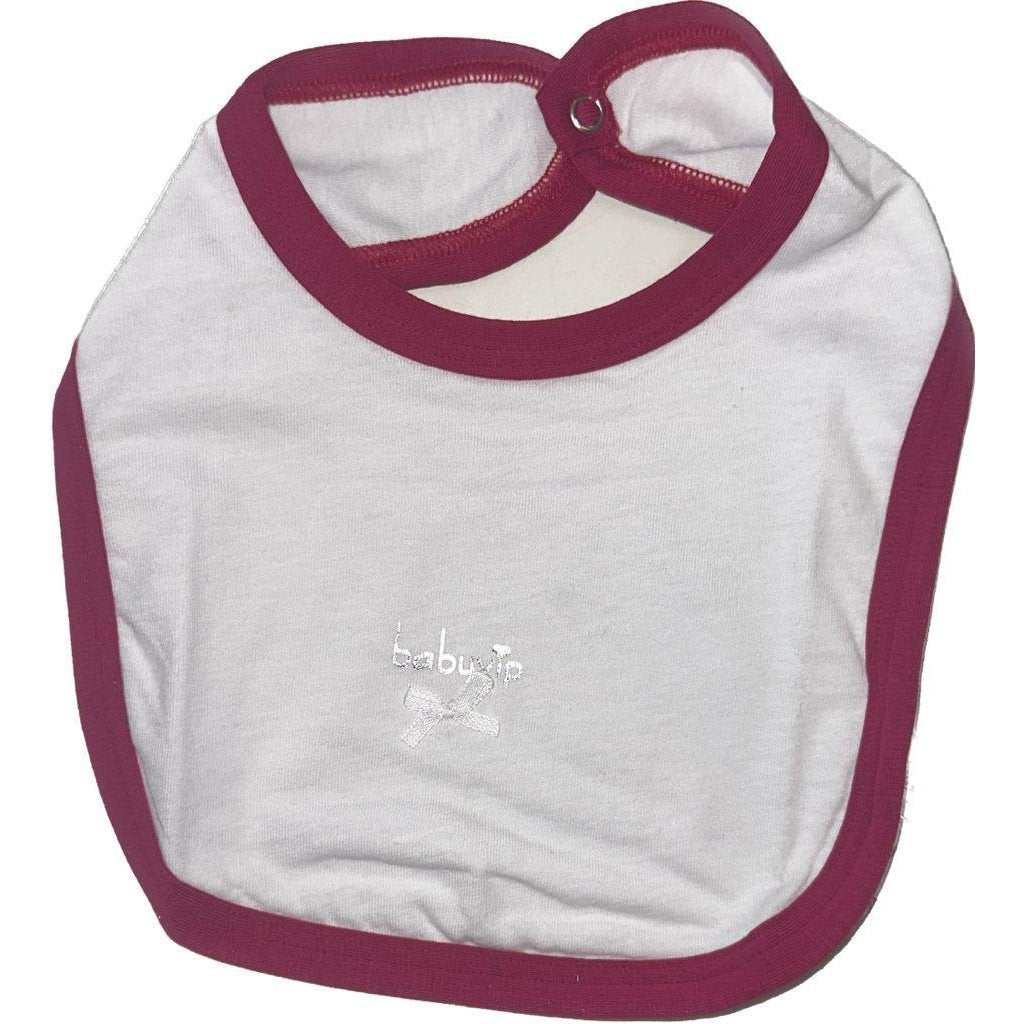 Baby vip bavetta bianca e fucsia - Baby Shop Store