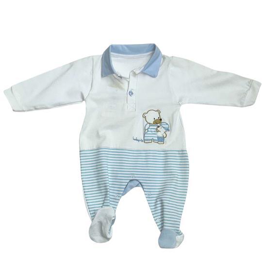 Tutina Babyvip 3mesi azzurra cotone - Baby Shop Store