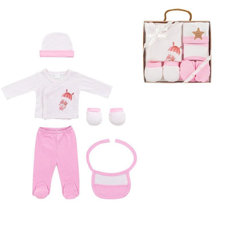 set regalo 5 pezzi: maglietta , pantalone, mussoli - Baby Shop Store