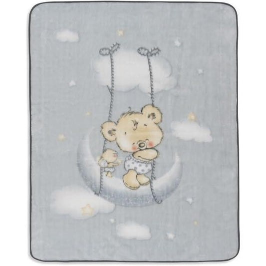 copertina in ciniglia inter baby orsetto grigio - Baby Shop Store