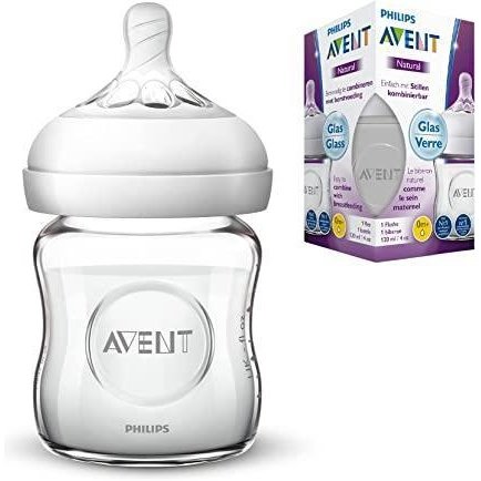 Biberon Avent natural vetro 120ml 0m+ - Baby Shop Store