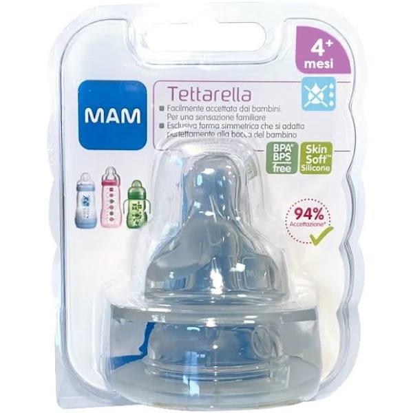 Tettarella MAM 4m+ Flusso rapido Antigoccia 2pz - Baby Shop Store