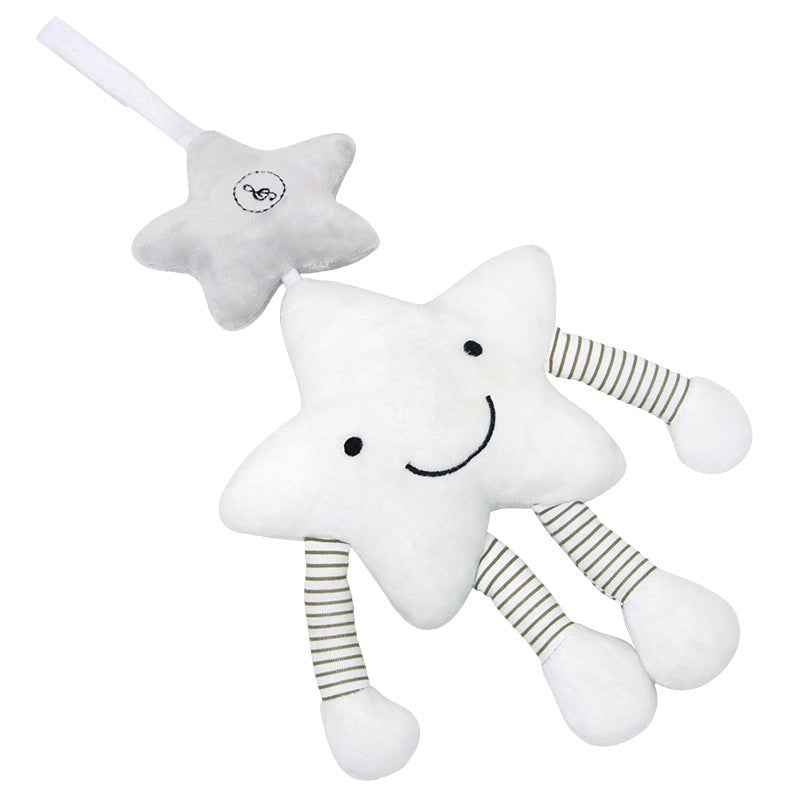 Giocattolo musicale a forma di stellina in peluche – Sonaglino da appendere alla culla o passeggino